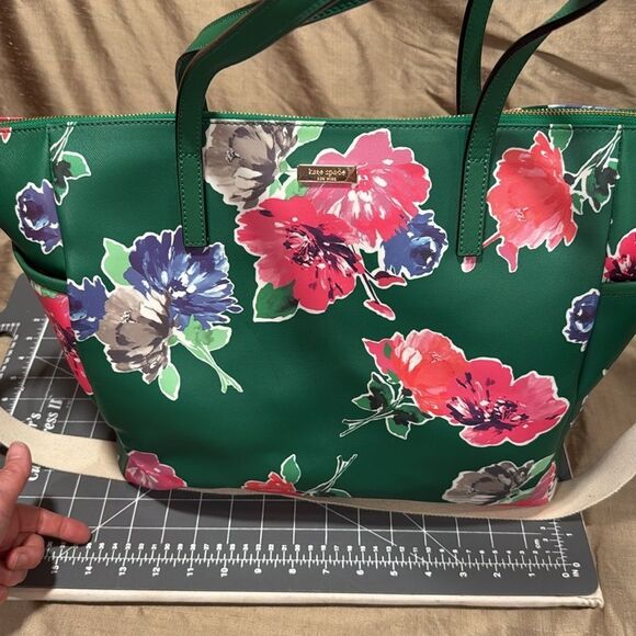 Kate Spade Adaira Weekender Or Diaper Bag In Sprout Green - Picture 3 of 11